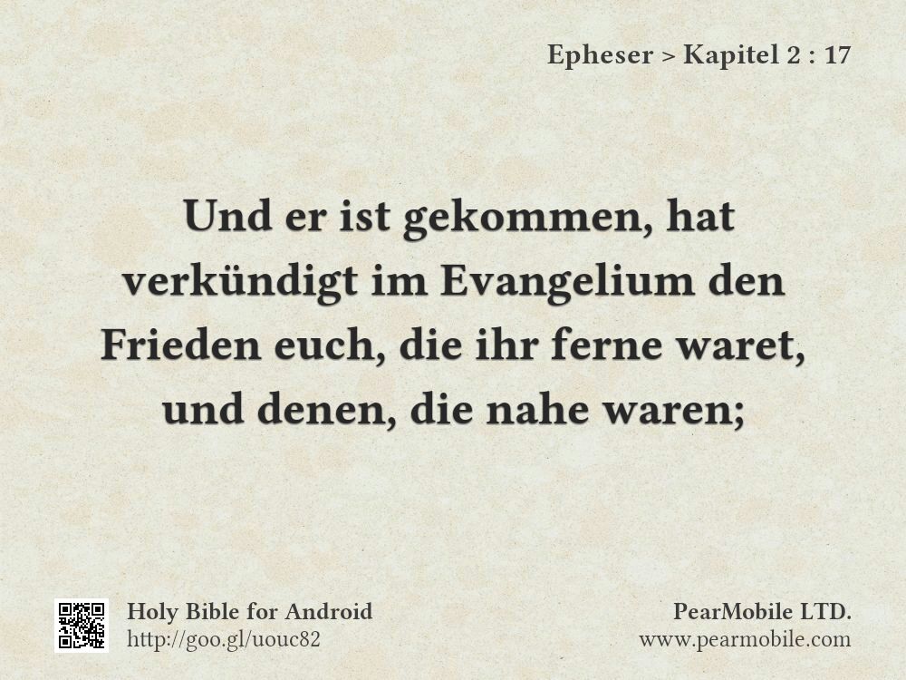 Epheser, Kapitel 2:17